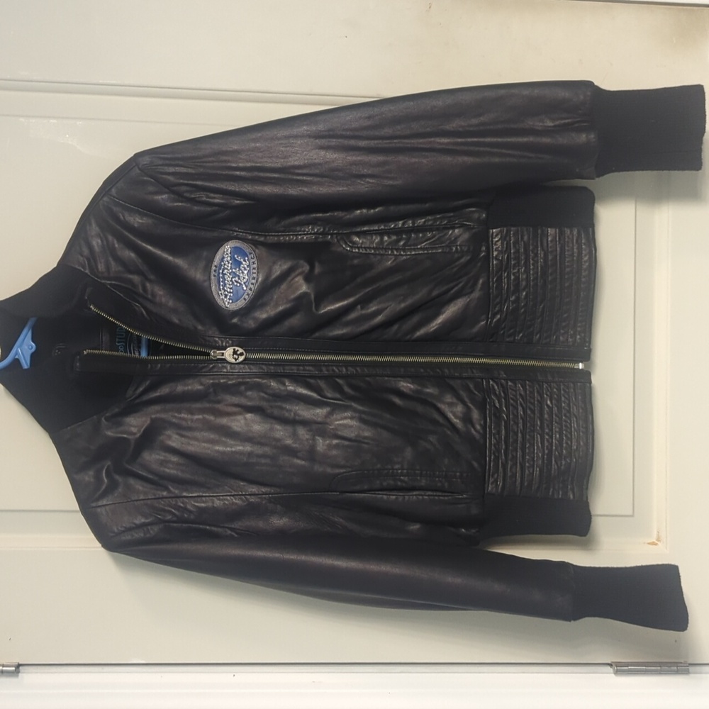 AMERICAN IDOL Leather Bomber MICKEY MOUSE Jacket XL